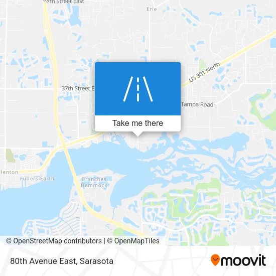 80th Avenue East map