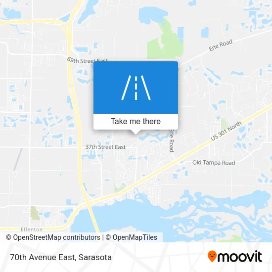 70th Avenue East map