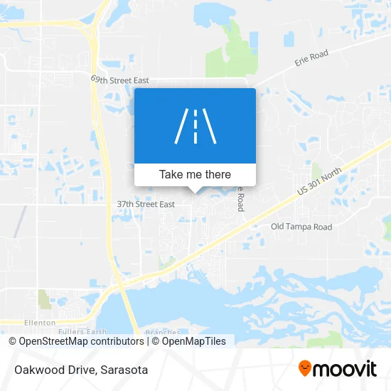 Oakwood Drive map