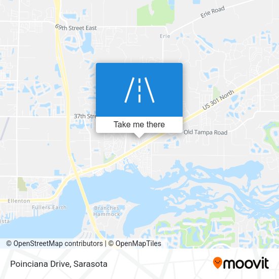 Poinciana Drive map