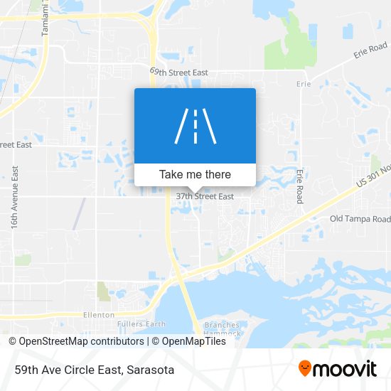 59th Ave Circle East map