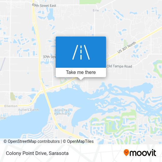 Colony Point Drive map