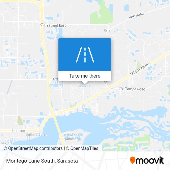 Montego Lane South map