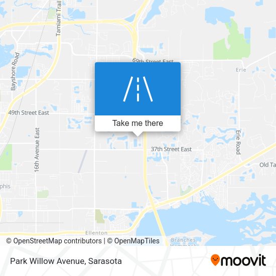 Park Willow Avenue map