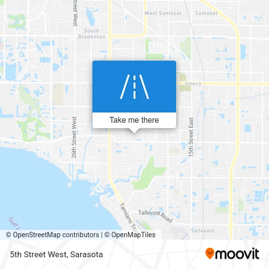 5th Street West map