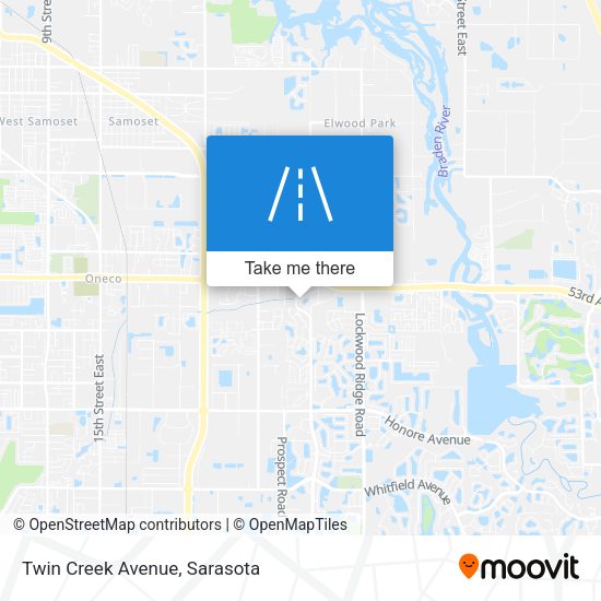 Twin Creek Avenue map