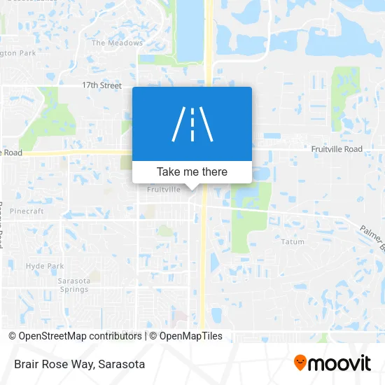 Brair Rose Way map