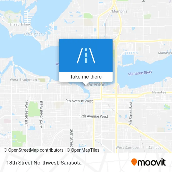 18th Street Northwest map
