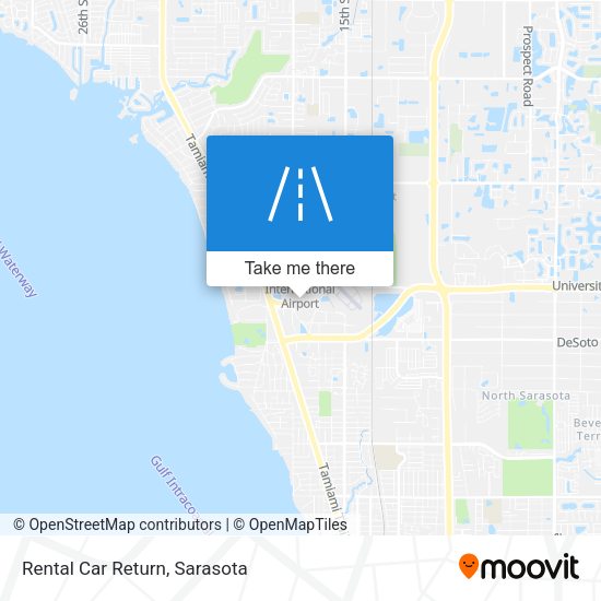 Mapa de Rental Car Return