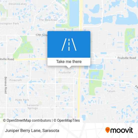 Juniper Berry Lane map