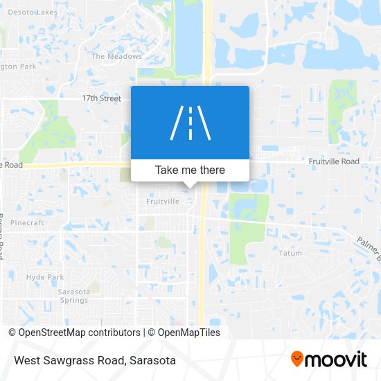 West Sawgrass Road map