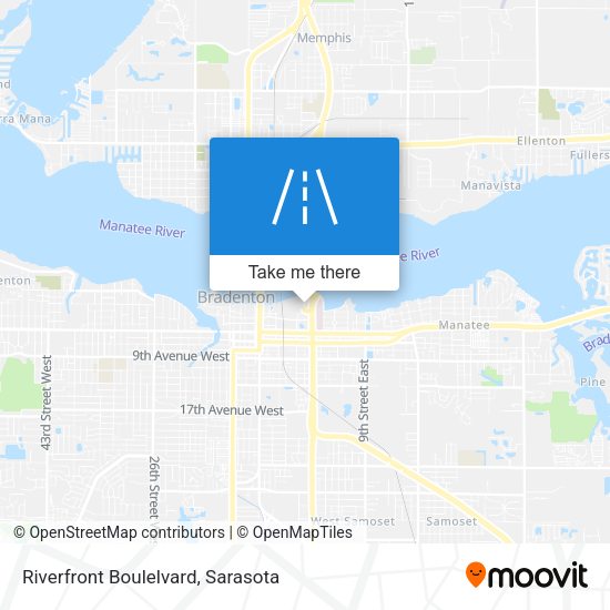 Riverfront Boulelvard map