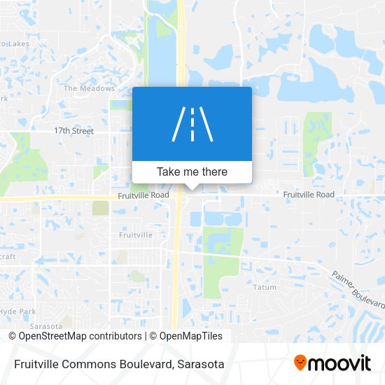 Fruitville Commons Boulevard map