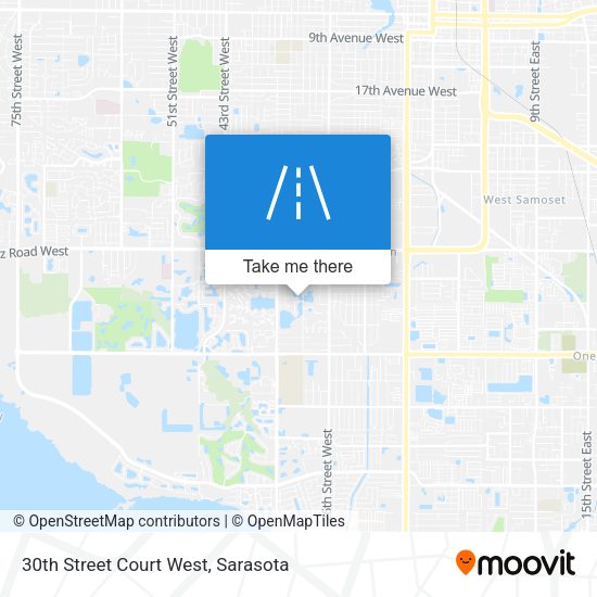 30th Street Court West map