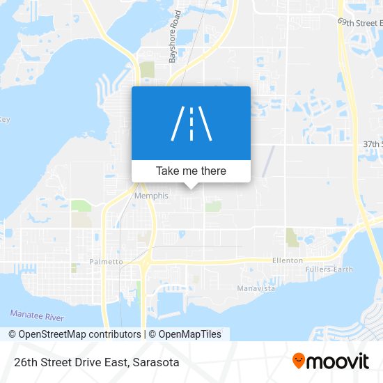 26th Street Drive East map