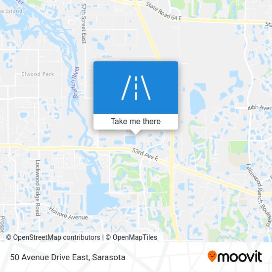 Mapa de 50 Avenue Drive East