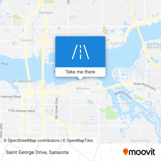 Saint George Drive map