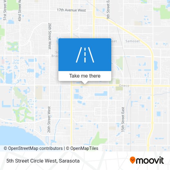 Mapa de 5th Street Circle West