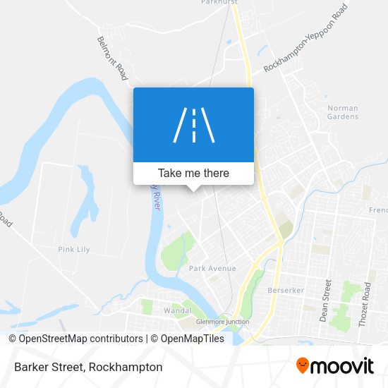 Barker Street map