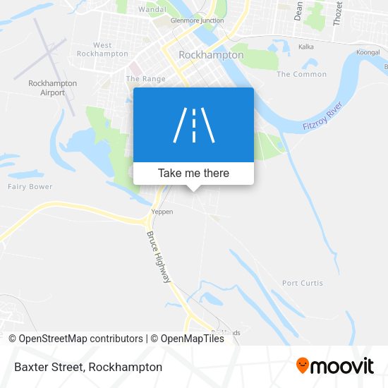Baxter Street map