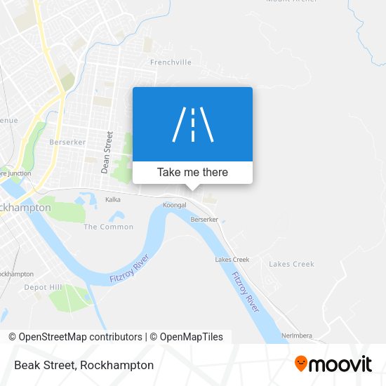 Beak Street map