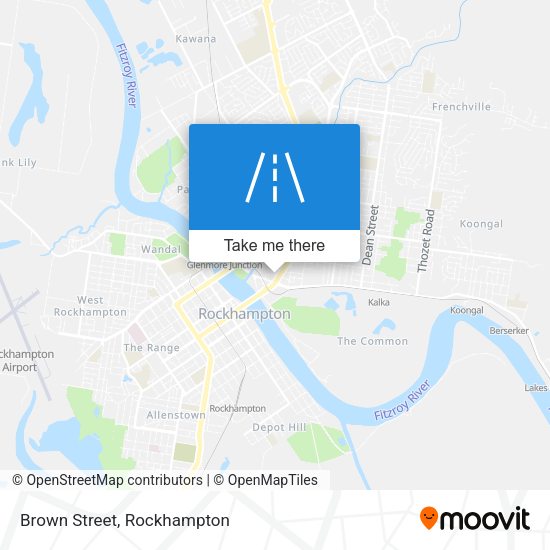 Brown Street map