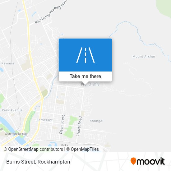 Burns Street map