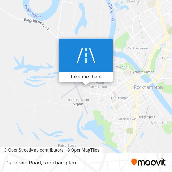 Canoona Road map