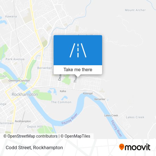 Codd Street map