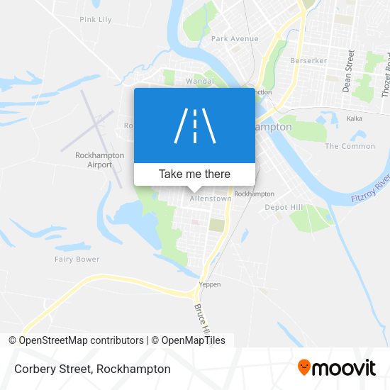 Corbery Street map