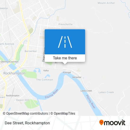 Dee Street map