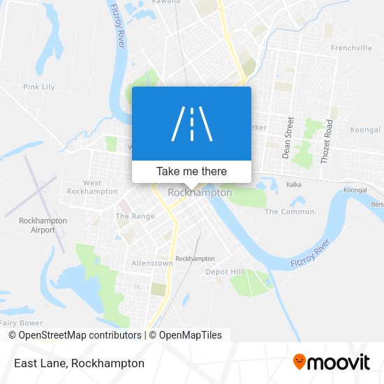 East Lane map