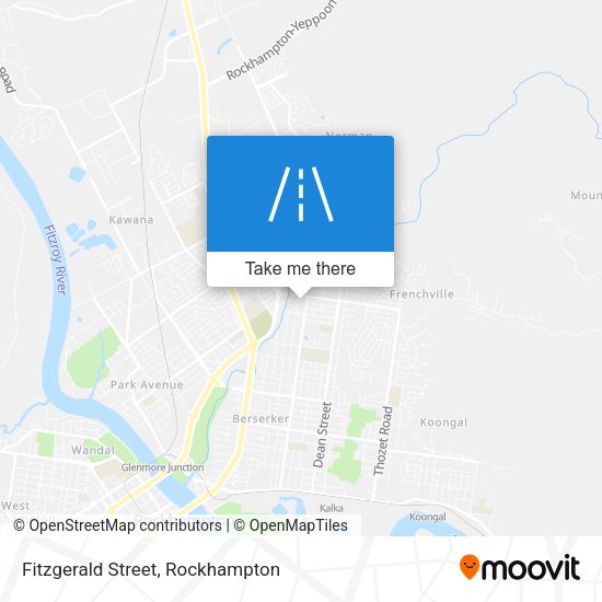 Fitzgerald Street map