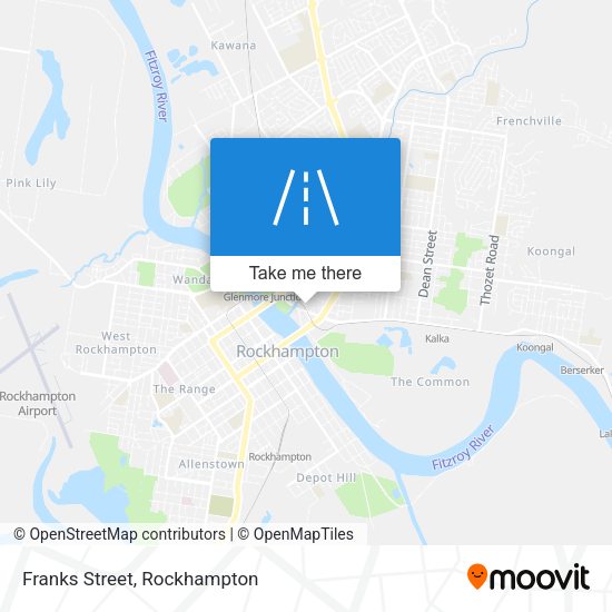 Franks Street map
