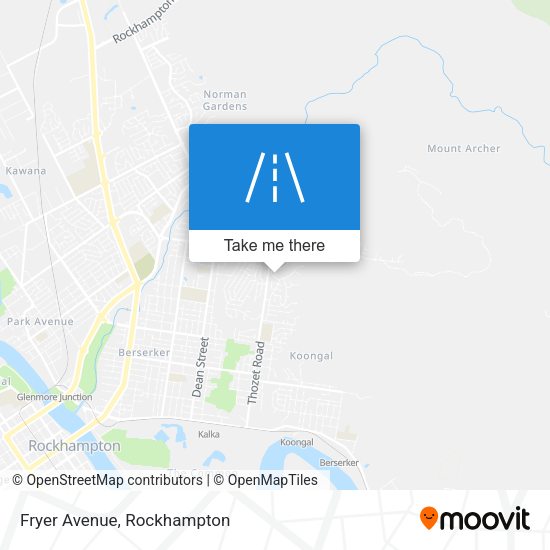 Fryer Avenue map
