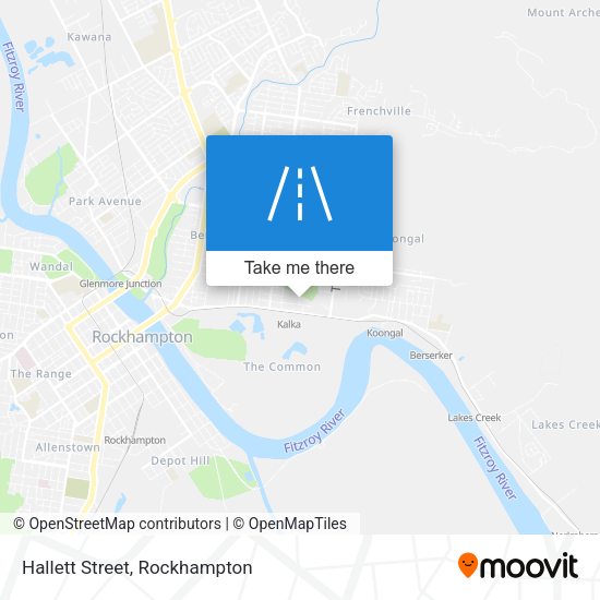 Hallett Street map