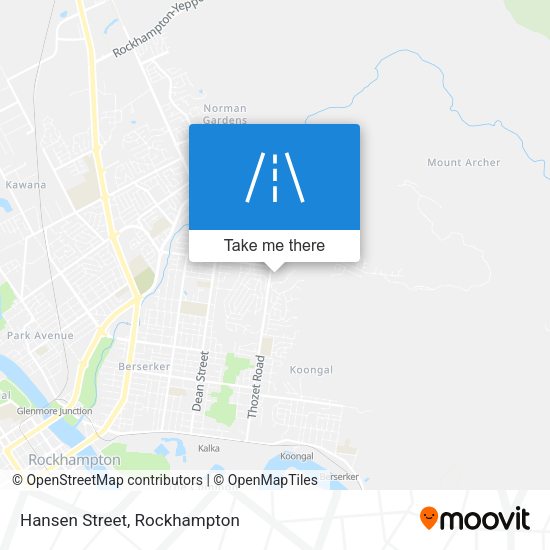 Hansen Street map