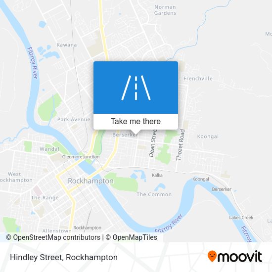 Hindley Street map