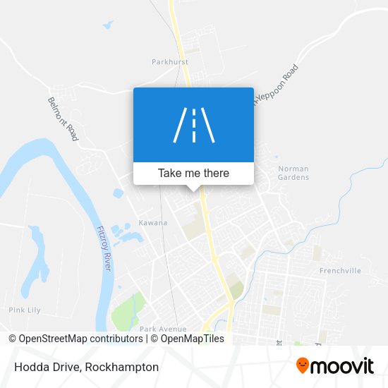 Hodda Drive map