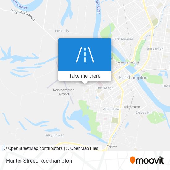 Hunter Street map