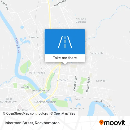 Mapa Inkerman Street