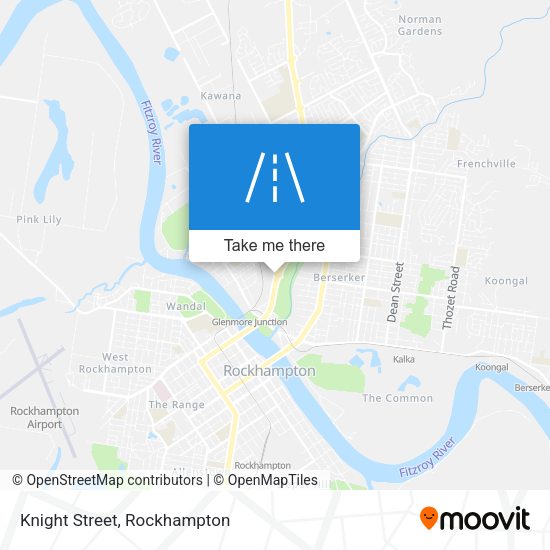 Knight Street map
