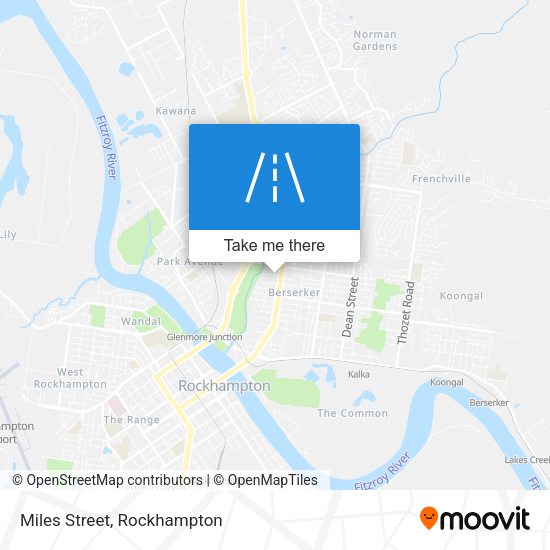 Miles Street map