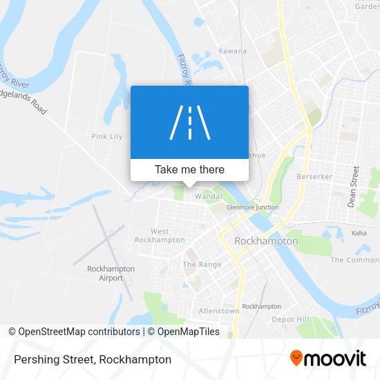 Pershing Street map