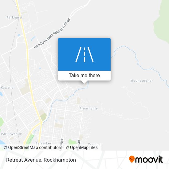 Retreat Avenue map