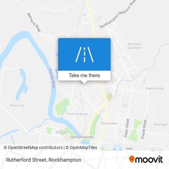 Rutherford Street map