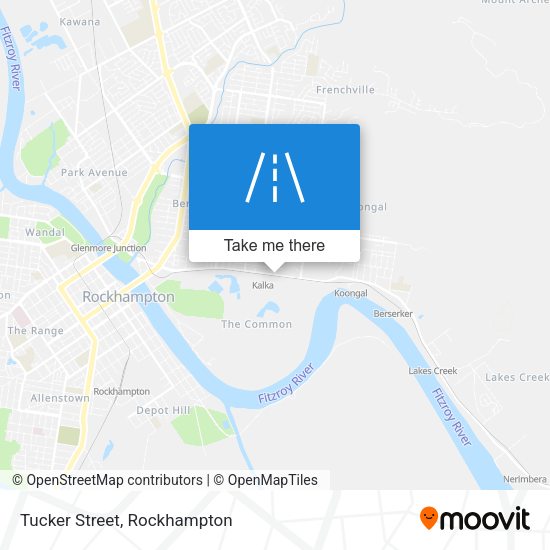 Tucker Street map