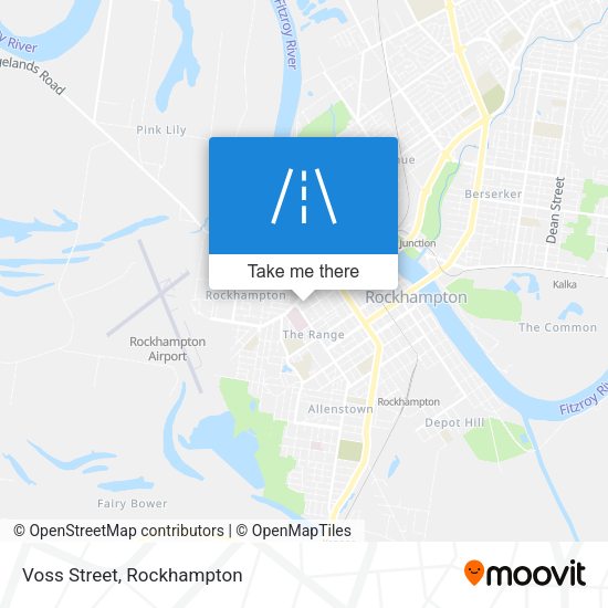 Voss Street map