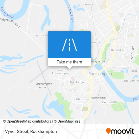 Mapa Vyner Street