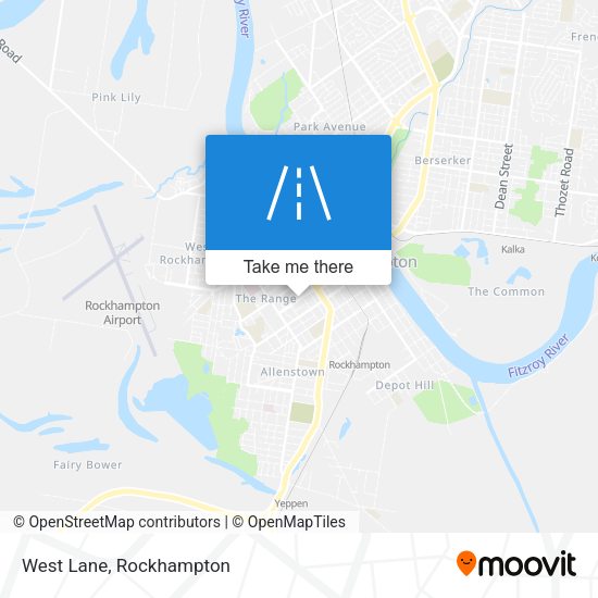West Lane map